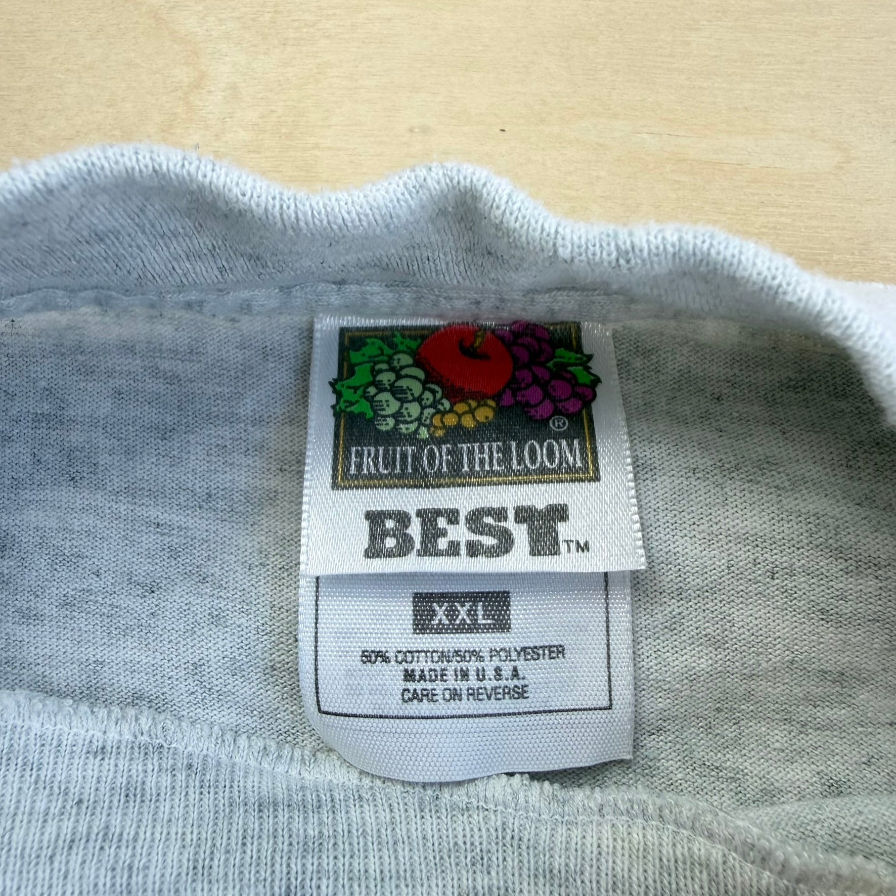 J- Vintage '96 Horsepower Is Like Sex Text Made In USA Single Stitch Tee - 2XL
