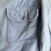 J- Vintage Woolrich Chamois Cloth Baby Blue Button Down Shirt - 6 (fits m/M)
