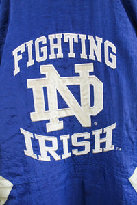 Vintage Notre Dame Fighting Irish Embroidered Anorak Winter Jacket