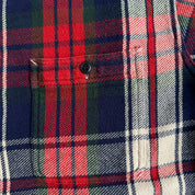 J- Vintage 90s Polo RL Plaid Flannel Button Down Shirt - L