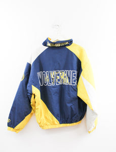 Vintage University Of Michigan Wolverines Anorak Winter Jacket