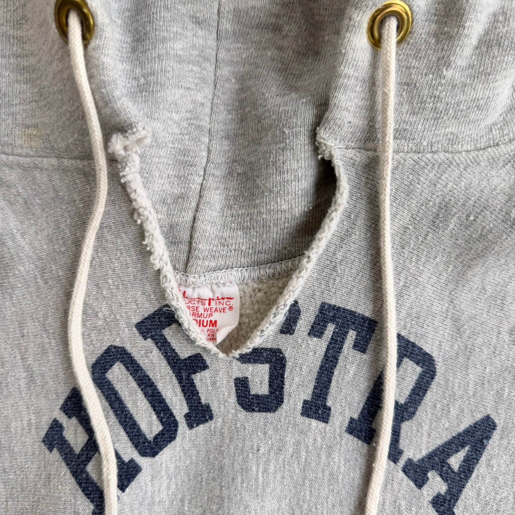 J- Vintage 70s Champion Reverse Weave Hofstra University Made In USA Hoodie - M