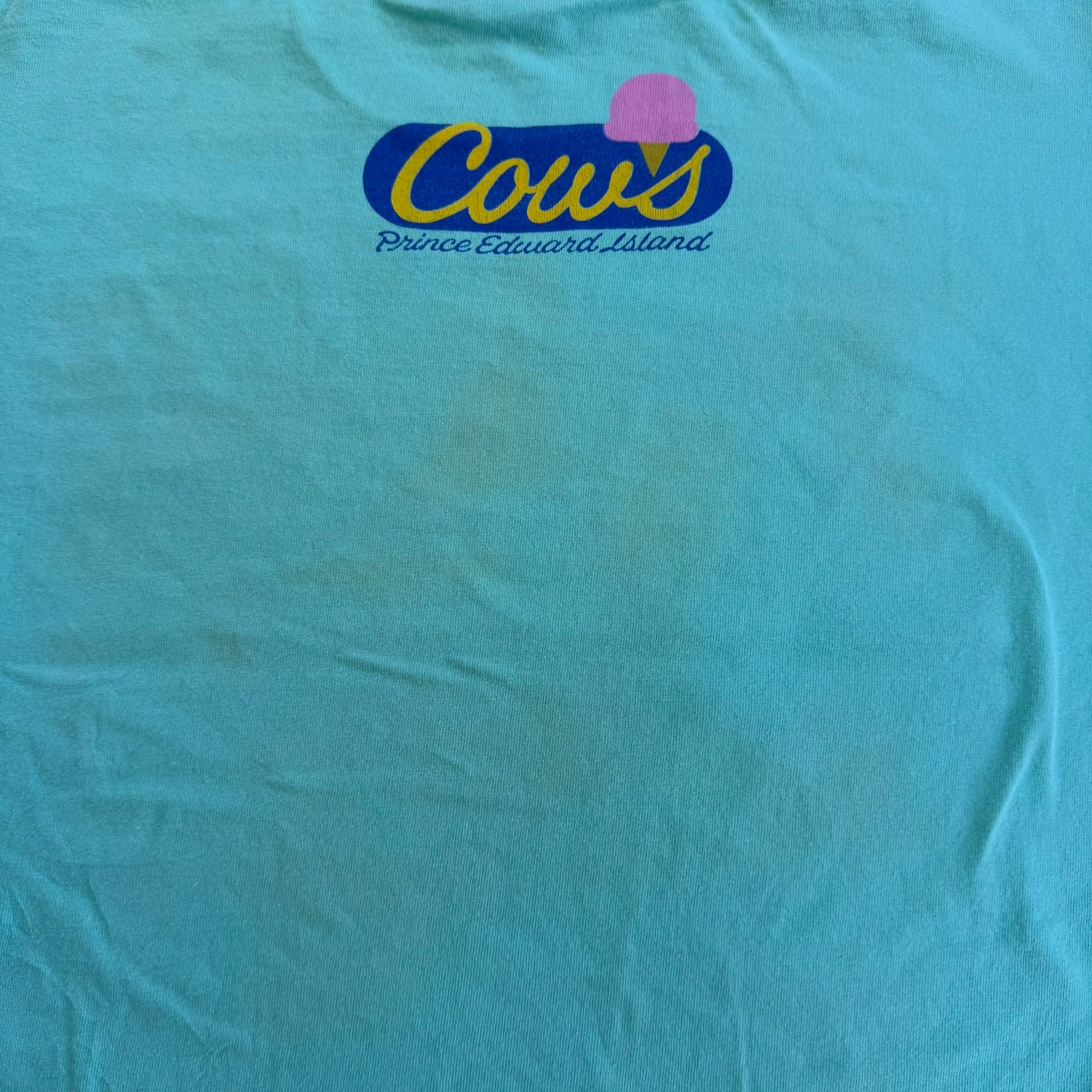 J- Vintage '89 Andrew Williams Cow & Watermelon Graphic Single Stitch Tee - L