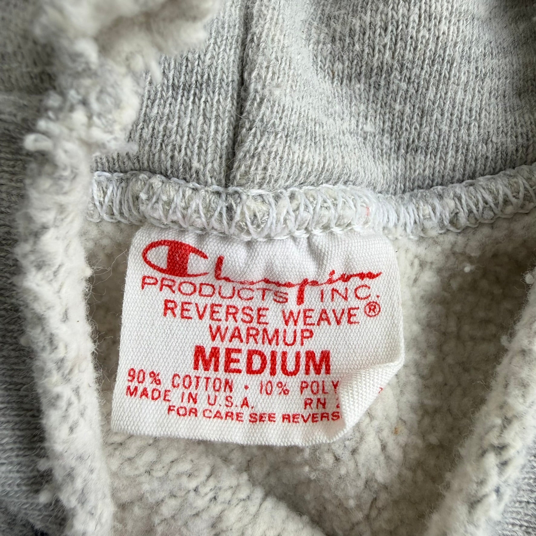 J- Vintage 70s Champion Reverse Weave Hofstra University Made In USA Hoodie - M