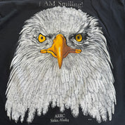 J- Vintage Sitka Alaska I Am Smiling Eagle Graphic Single Stitch Tee - XL