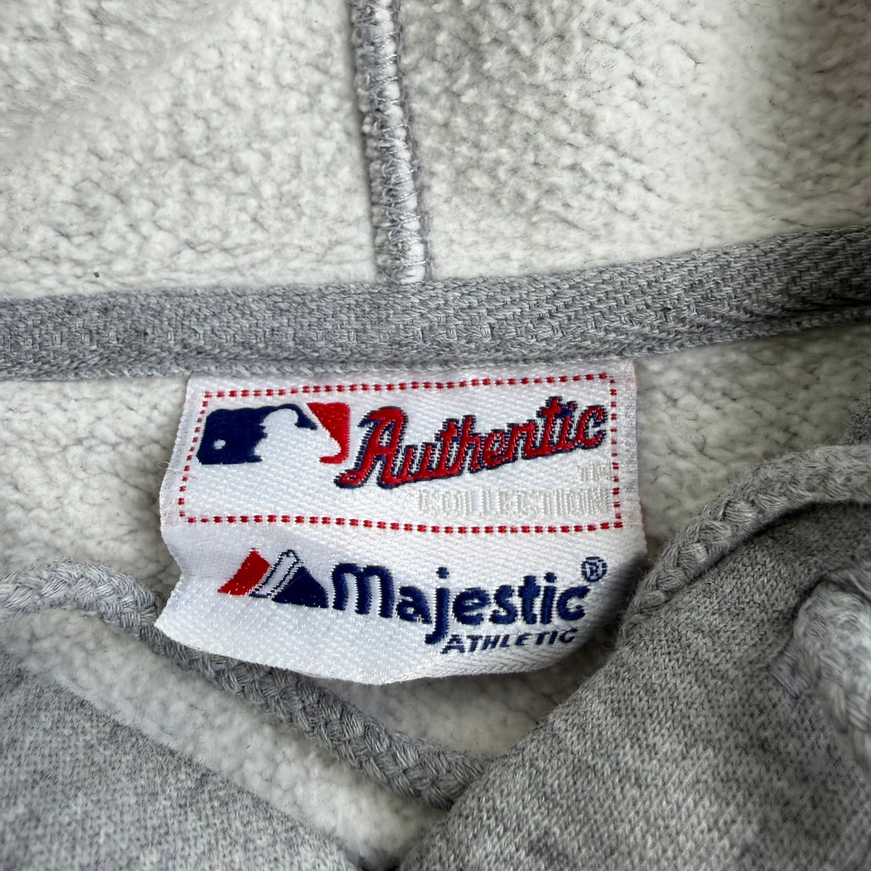 J- Vintage '04 Boston Red Sox MLB Playoffs Graphic Text Hoodie - XL