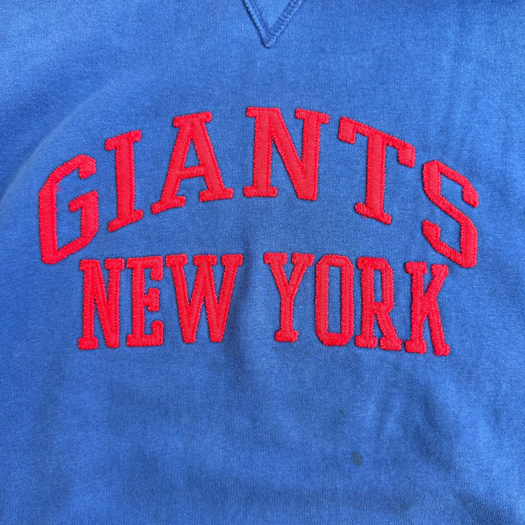 J- Vintage New York Giants NFL Embroidered Logo & Text Hoodie - 2XL