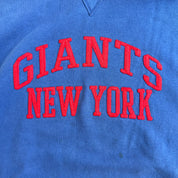 J- Vintage New York Giants NFL Embroidered Logo & Text Hoodie - 2XL