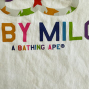 J- Vintage Baby Milo A Bathing Ape Rainbow Star Graphic Single Stitch Tee - L