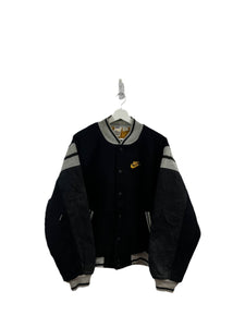 Z- Vintage 90s Nike Embroidered Swoosh Varsity Jacket