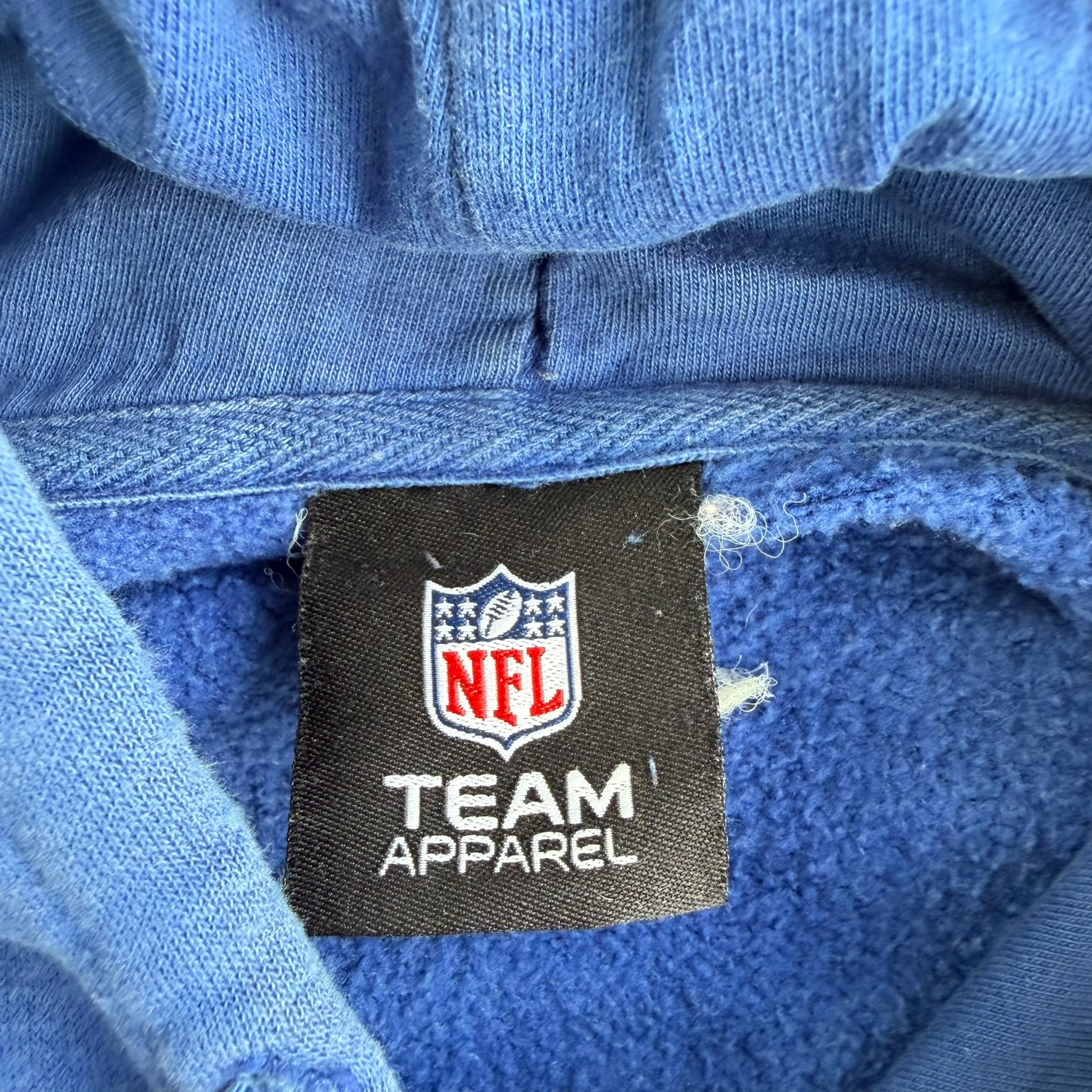 J- Vintage New York Giants NFL Embroidered Logo & Text Hoodie - 2XL