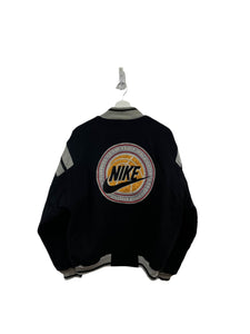 Z- Vintage 90s Nike Embroidered Swoosh Varsity Jacket