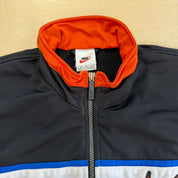 J- Vintage 90s Nike Embroidered Big Swoosh Zip Up Track Jacket - M
