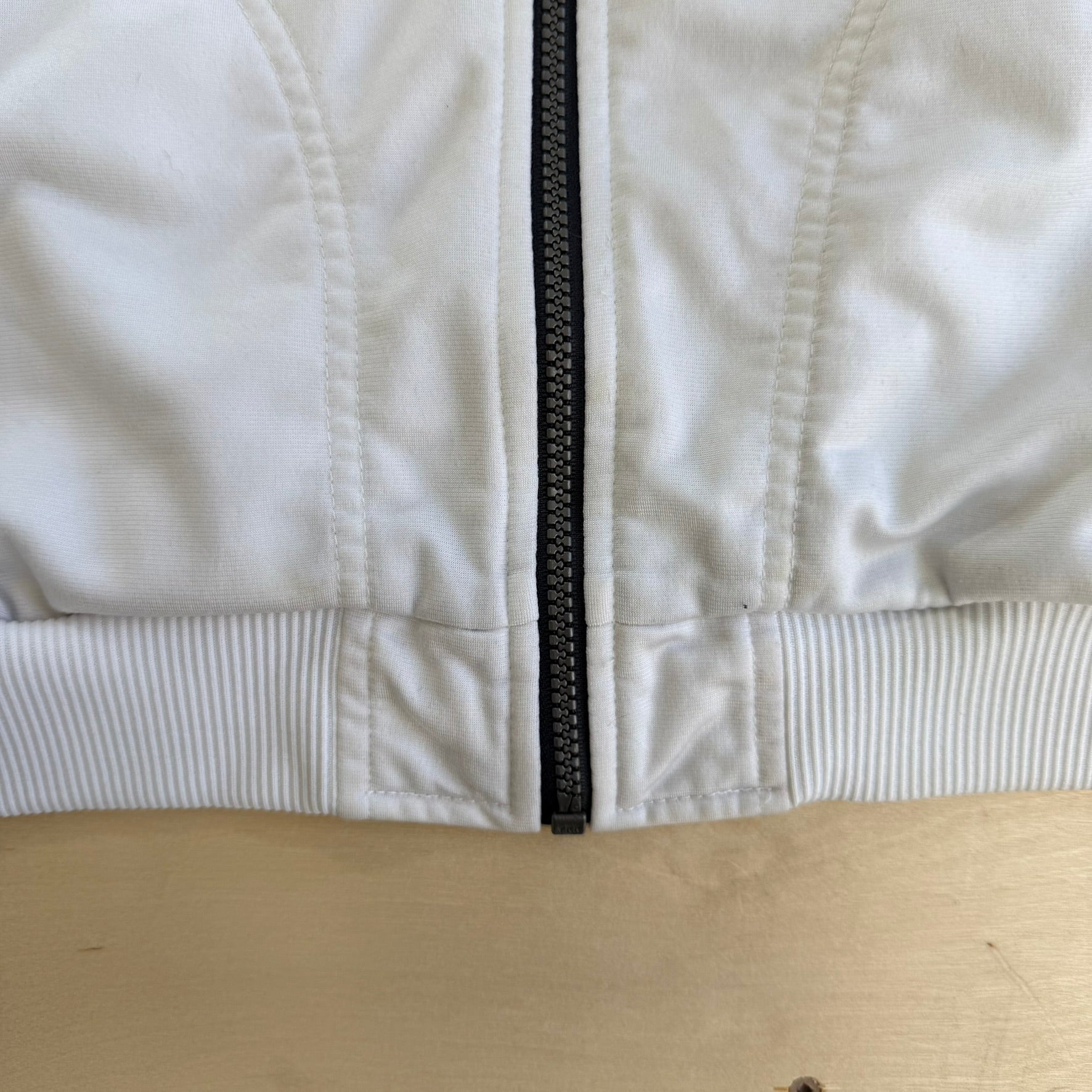 J- Vintage 90s Nike Embroidered Big Swoosh Zip Up Track Jacket - M
