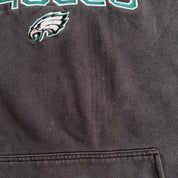 J- Vintage Philadelphia Eagles NFL Reebok Embroidered Logo & Text Hoodie - XL