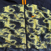 J- Vintage 90s Nike Brushstroke Camo Pattern Lightweight Zip Up Jacket - M