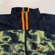 J- Vintage 90s Nike Brushstroke Camo Pattern Lightweight Zip Up Jacket - M