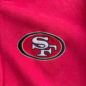 J- Vintage San Francisco 49ers NFL Sherpa Lined Zip Up Hoodie - M