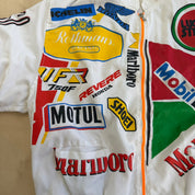 J- Vintage Aprilia Motorcycles Lightweight Bomber Jacket - L