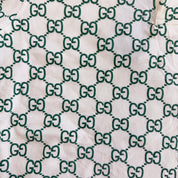 J- Bootleg Gucci GG Monogram Print Short Sleeve Polo - S
