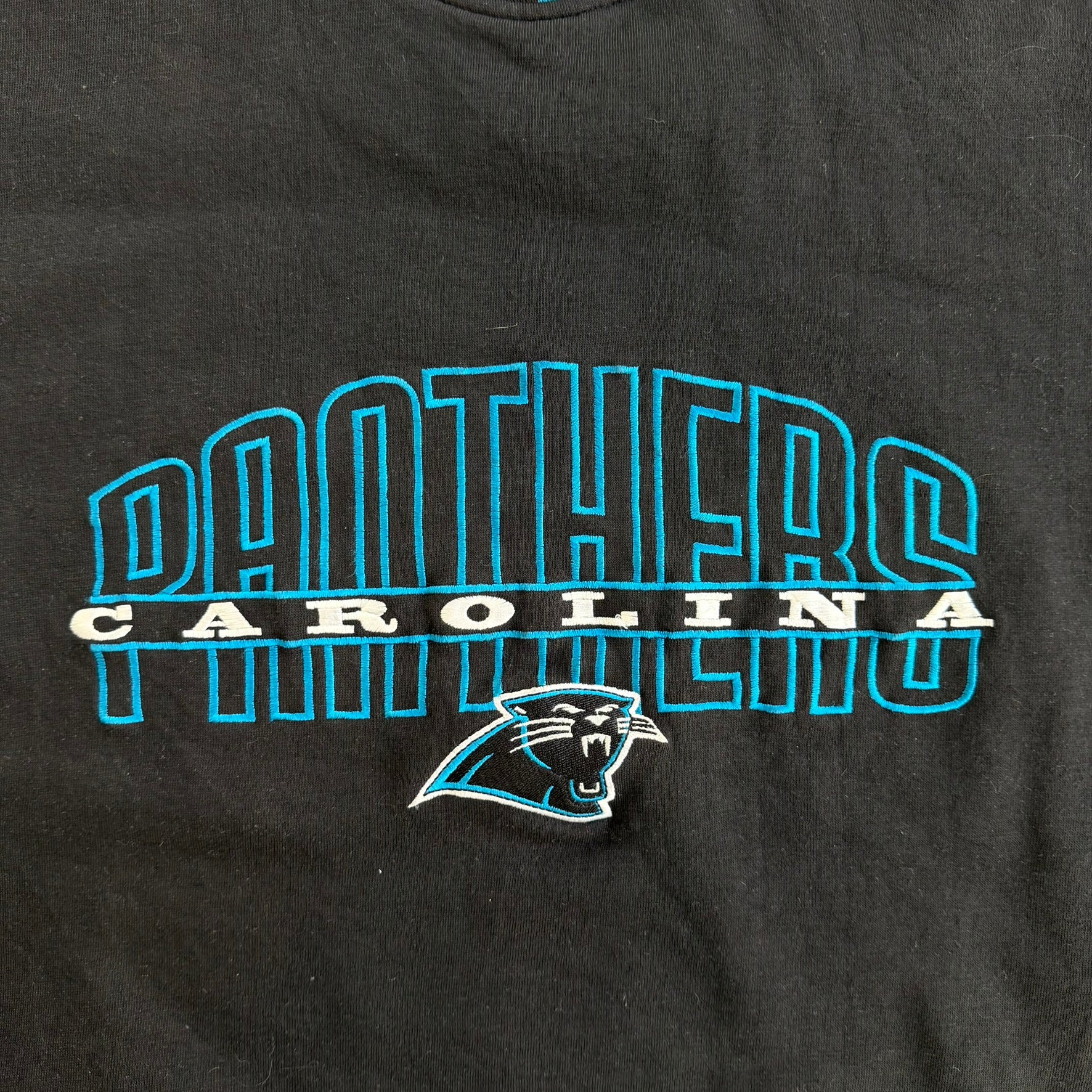 J- Vintage Carolina Panthers NFL Starter Embroidered Logo Crewneck - 2XL