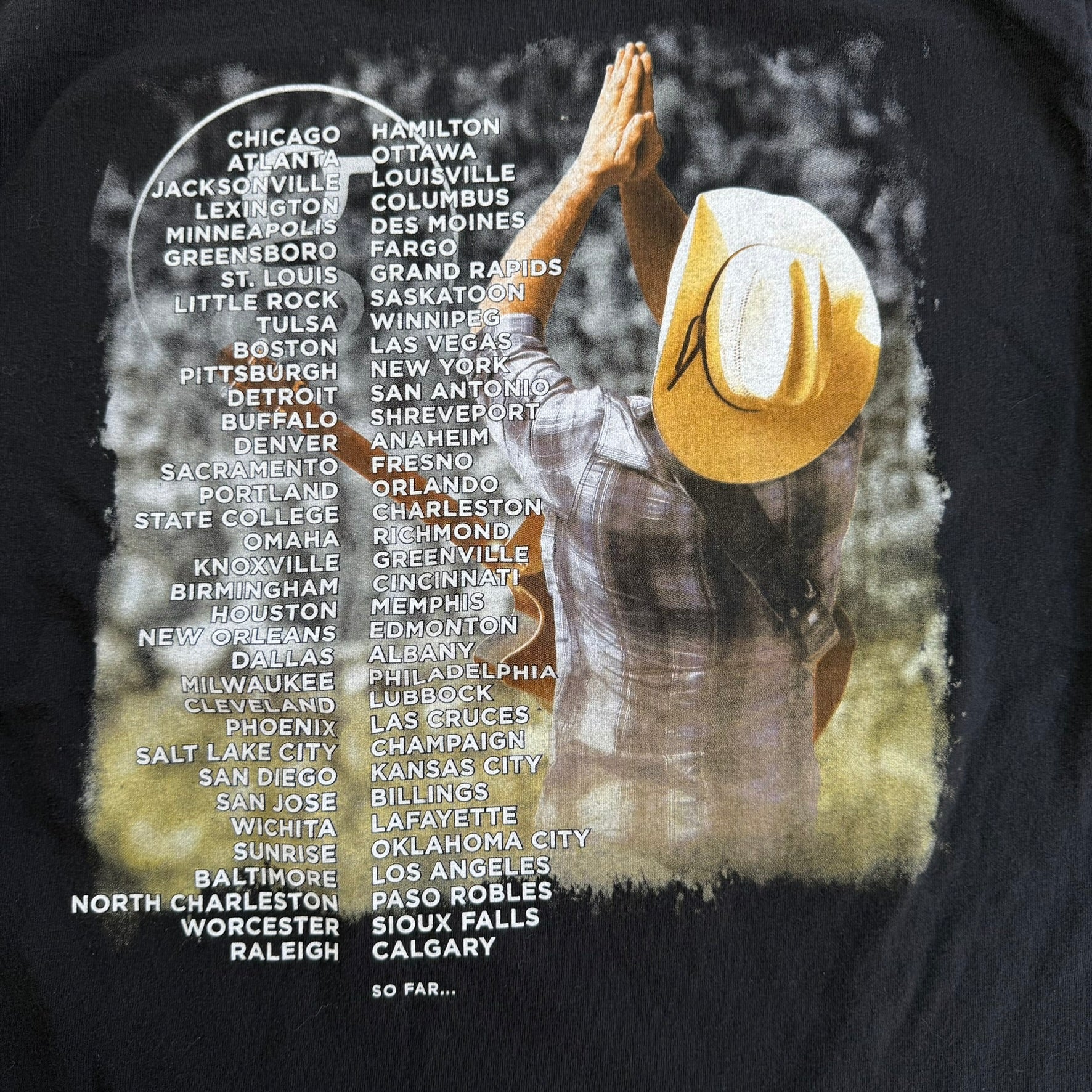 J- '17 Garth Brooks World Tour Picture Graphic Tee - L