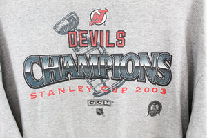 Z - Vintage 2003 CCM NHL New Jersey Devils Stanley Cup Champions Tee