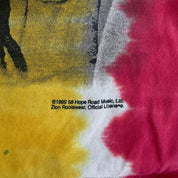 J- Vintage '99 Zion Bob Marley Picture & Text Tie Dye Graphic Tee - XL