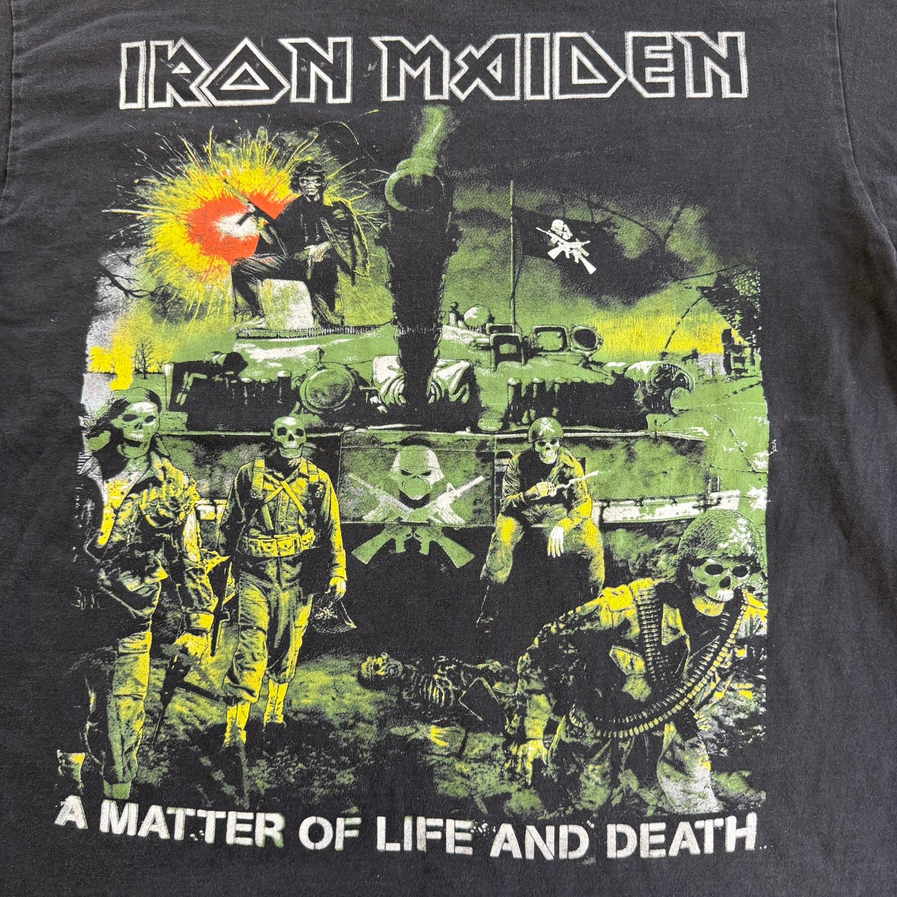 J- Vintage '06 Iron Maiden A Matter Of Life And Death Graphic Tee - XL