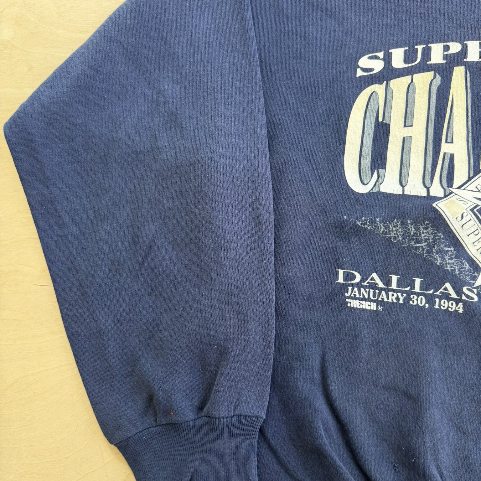 J- Vintage '94 Dallas Cowboys NFL Super Bowl 28 Champions Graphic Crewneck - L