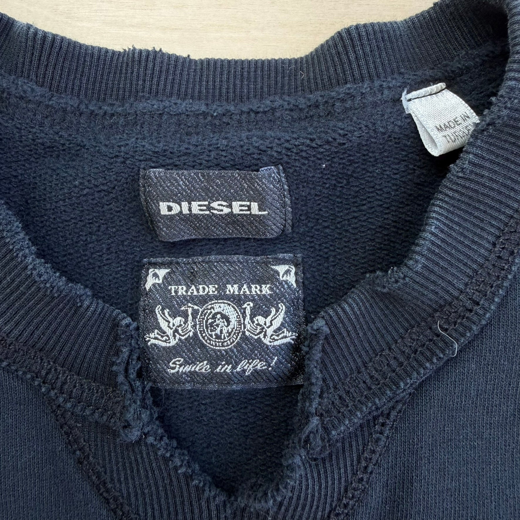 J- Vintage Diesel Wolf Graphic Crewneck - M
