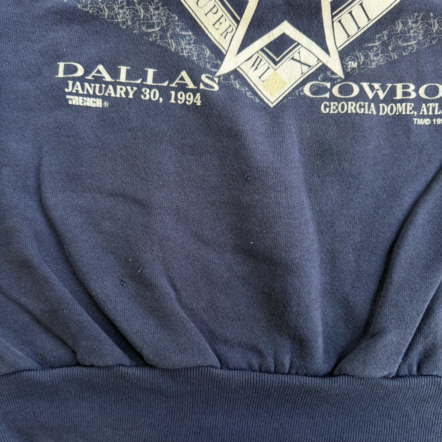 J- Vintage '94 Dallas Cowboys NFL Super Bowl 28 Champions Graphic Crewneck - L