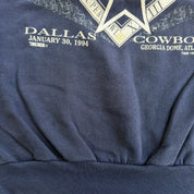 J- Vintage '94 Dallas Cowboys NFL Super Bowl 28 Champions Graphic Crewneck - L