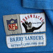 J- Vintage Detroit Lions Barry Sanders NFL Reebok Sweatshirt Football Jersey - XL