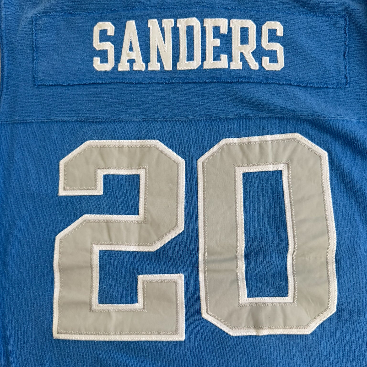 J- Vintage Detroit Lions Barry Sanders NFL Reebok Sweatshirt Football Jersey - XL
