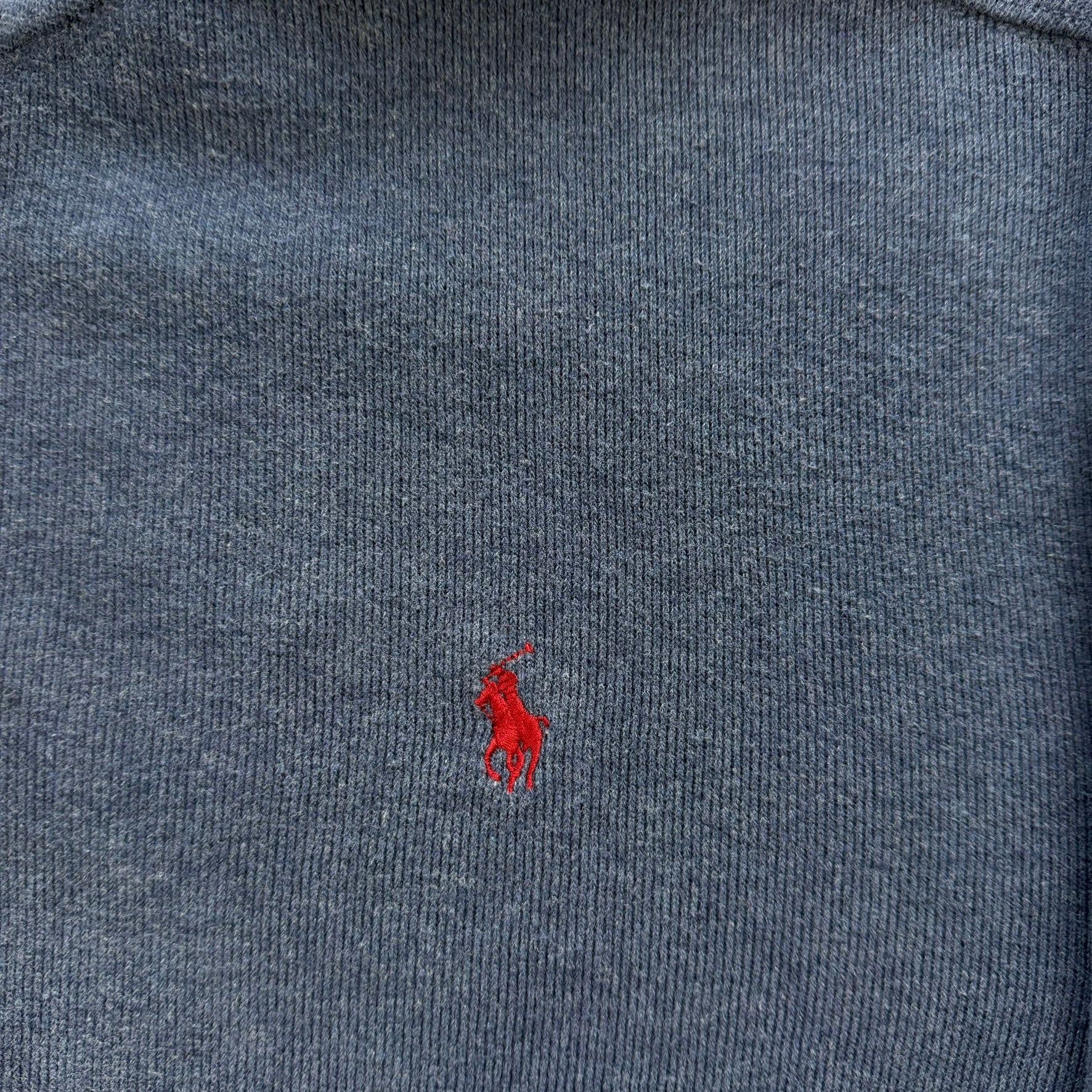 J- Vintage Polo RL Embroidered Logo Zip Up Hoodie - XL
