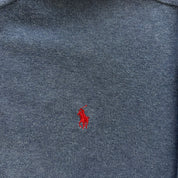 J- Vintage Polo RL Embroidered Logo Zip Up Hoodie - XL