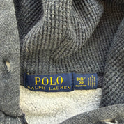 J- Vintage Polo RL Embroidered Logo Zip Up Hoodie - 3XL Big