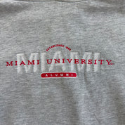 J- Vintage University Of Miami Embroidered Logo Jansport Hoodie - L