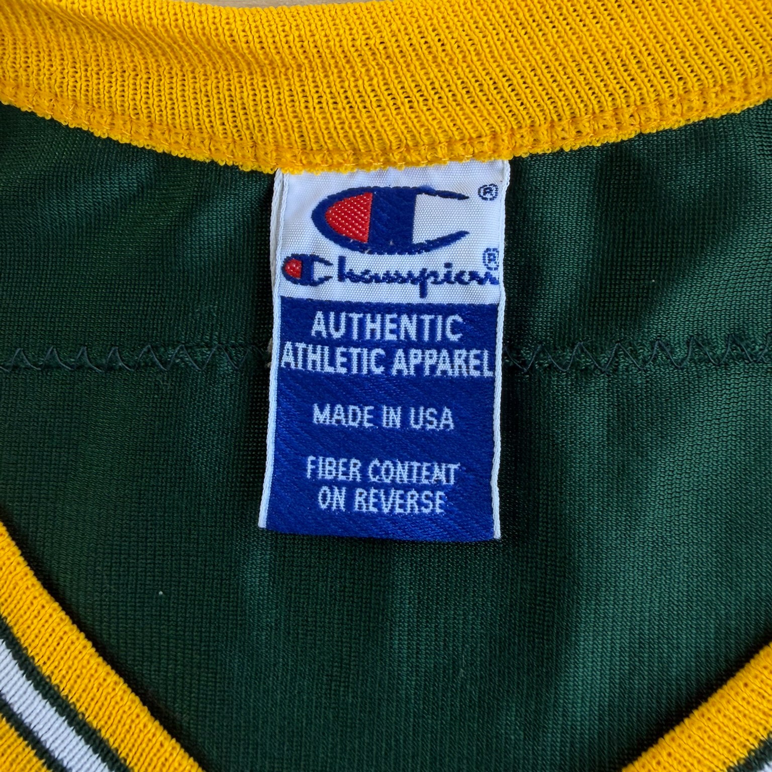 J- Vintage Green Bay Packers Brett Favre NFL Champion Made In USA Football Jersey - XL