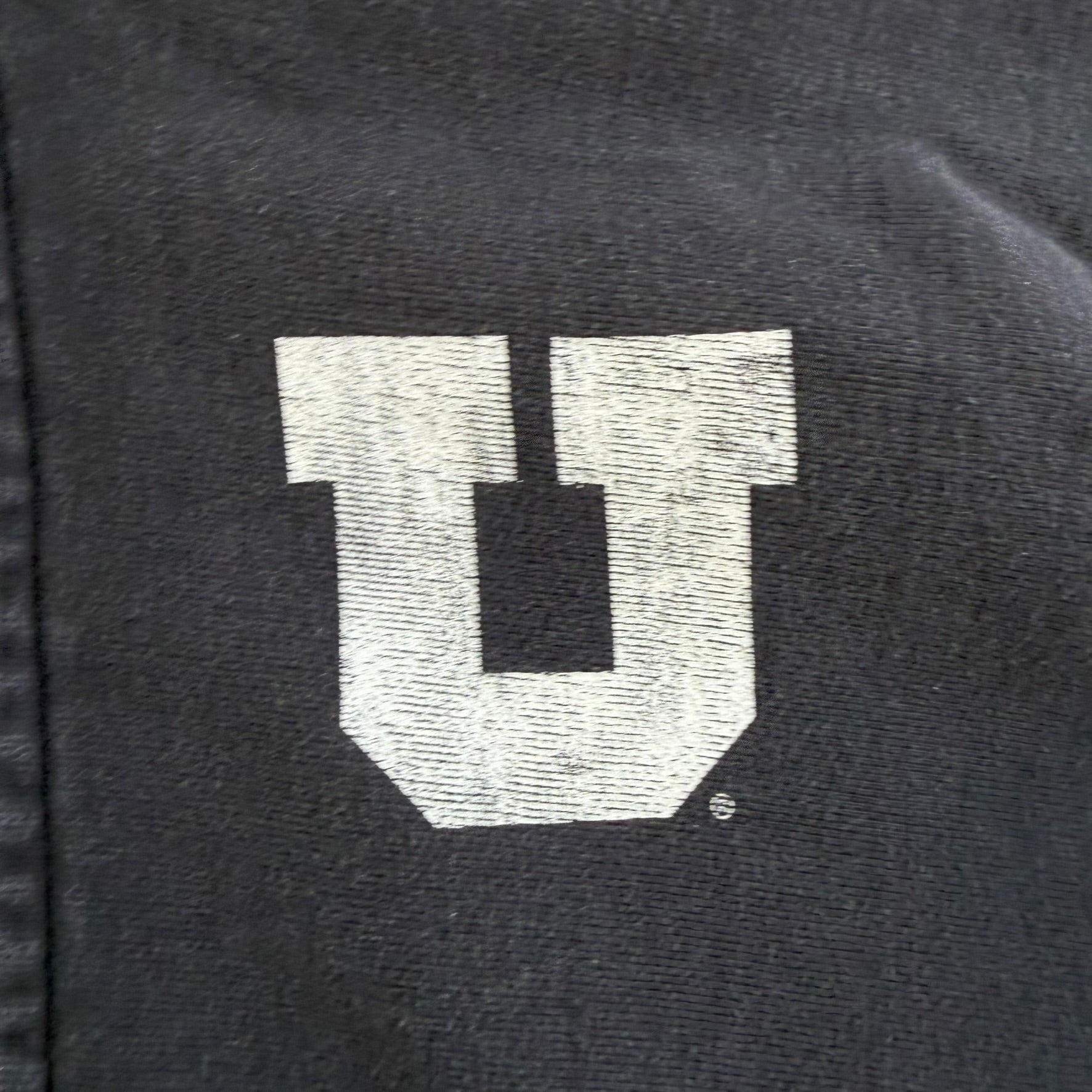 J- Vintage University Of Utah Logo Graphic Zip Up Champion Reverse Weave Hoodie - L