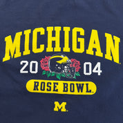 J- Vintage '04 University Of Michigan Rose Bowl Football Graphic Crewneck - XL