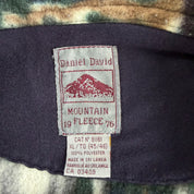 J- Vintage Daniel David Wolves & Moose All Over Print Quarter Zip Polar Fleece - XL