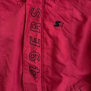 J- Vintage San Francisco 49ers NFL Starter Pro Line Hooded Zip Up Winter Jacket - 2XL