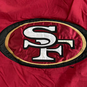 J- Vintage San Francisco 49ers NFL Starter Pro Line Hooded Zip Up Winter Jacket - 2XL