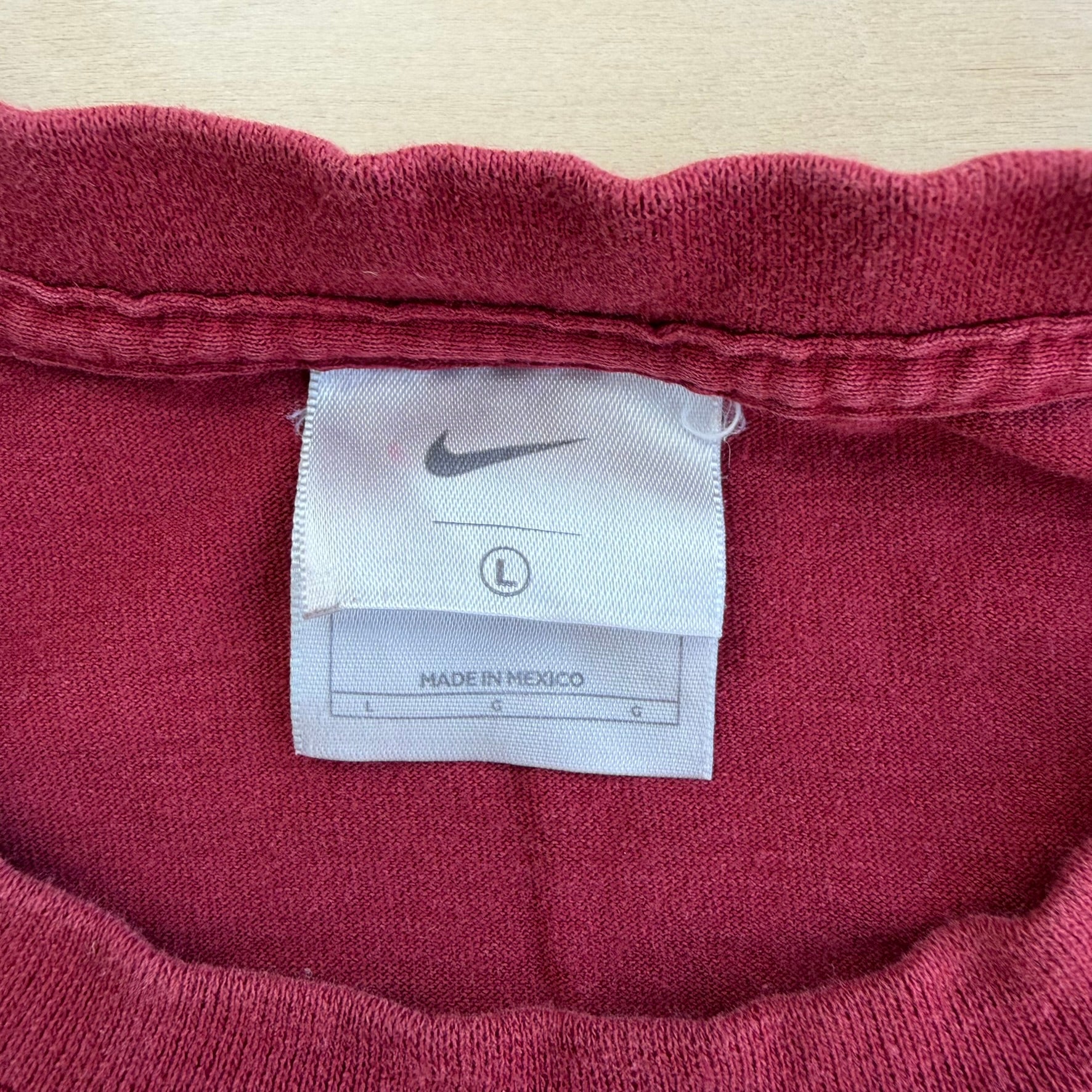 J- Vintage Nike Embroidered Text Tee - XL
