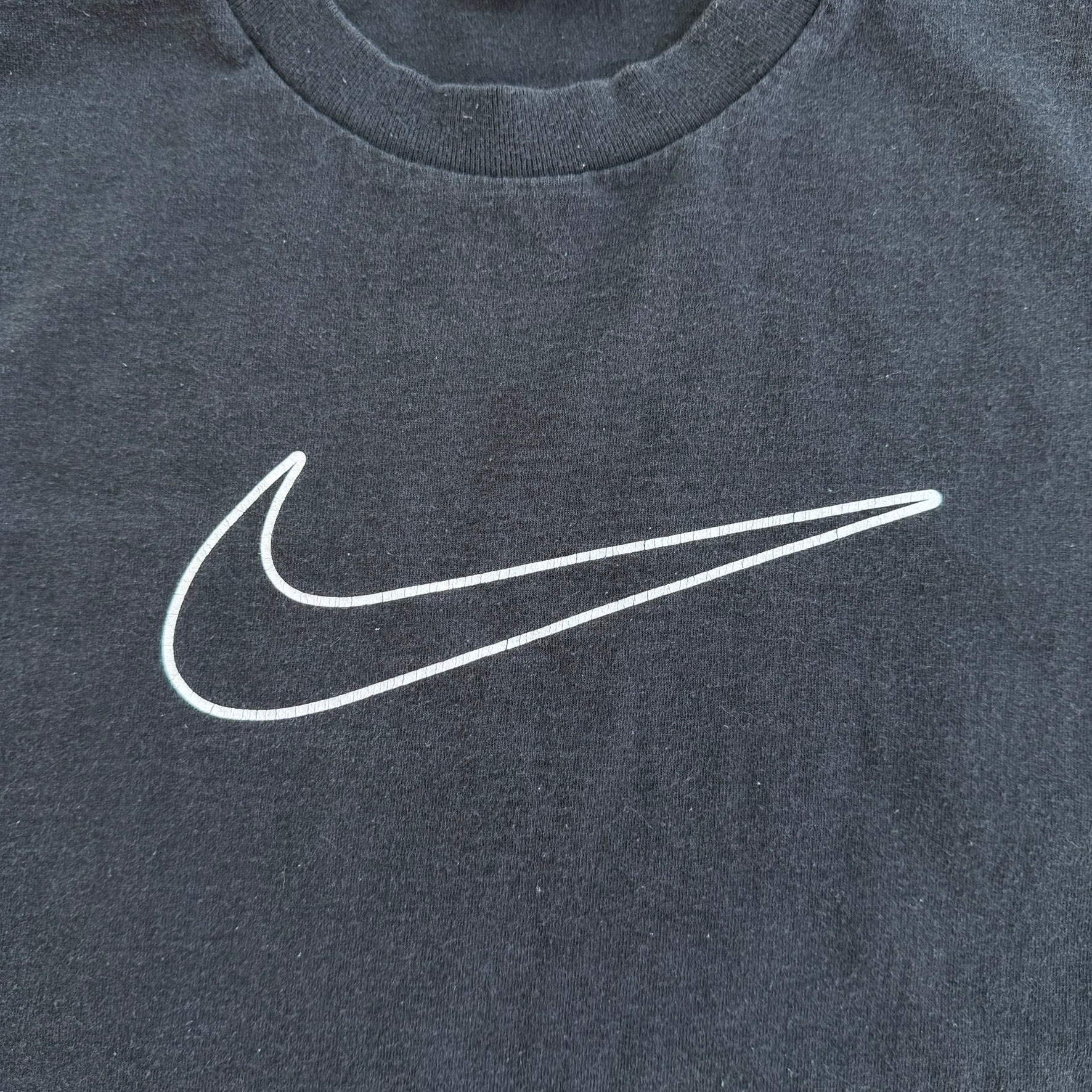 J- Vintage Nike Center Swoosh Graphic Tee - L