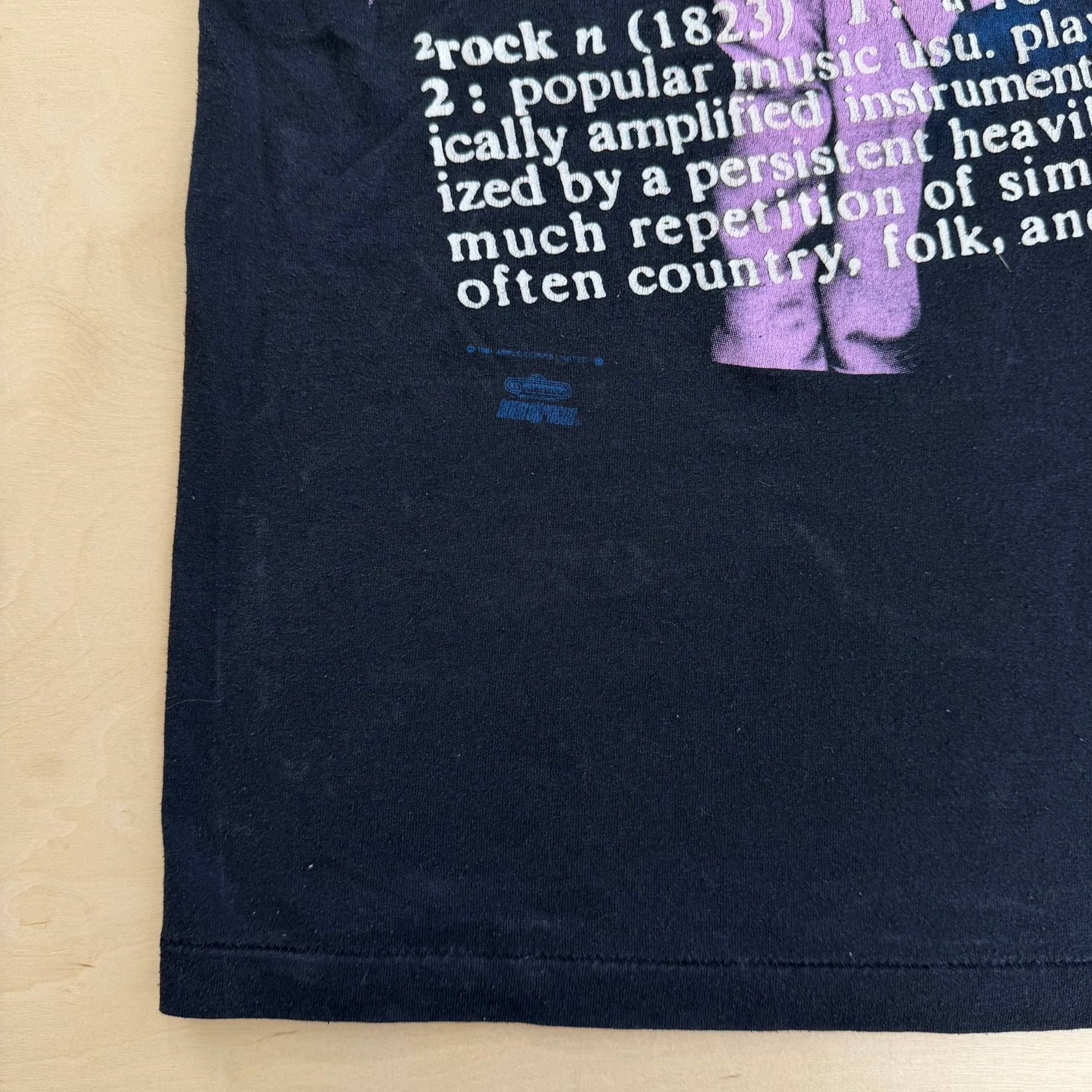 J- Vintage '94 The Beatles Graphic Backstage Pass Tag Single Stitch Tee - M