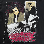J- Vintage '94 The Elvis Show Pictures Graphic Made In USA Single Stitch Tee - L