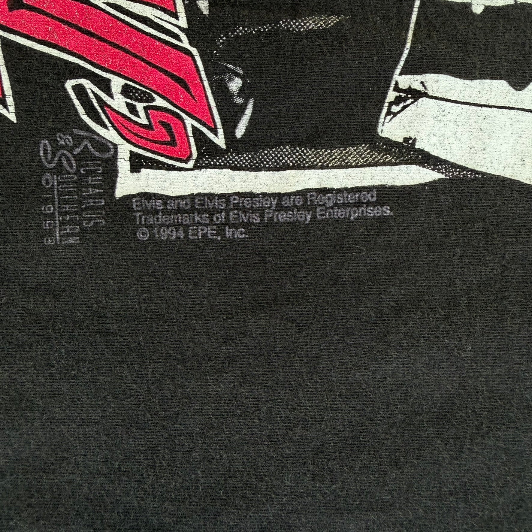 J- Vintage '94 The Elvis Show Pictures Graphic Made In USA Single Stitch Tee - L